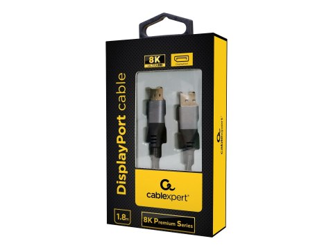 Cablexpert Premium series - Kabel portu wyświetlacza - DisplayPort 20-pin (M) do DisplayPort 20-pin (M) - DisplayPort 1.4 - 1.8 