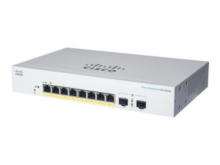 Cisco Business 220 Series CBS220-8P-E-2G - Przełącznik - smart - 8 x 10/100/1000 (PoE+) + 2 x Gigabit SFP (uplink) - montowany w