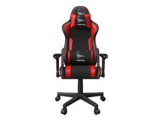 Gembird SCORPION - Krzesło - ergonomiczny - poręcz - w kształcie T - nachylenie - obrotowe - nylon, PVC, gąbka, siatka - czarna 