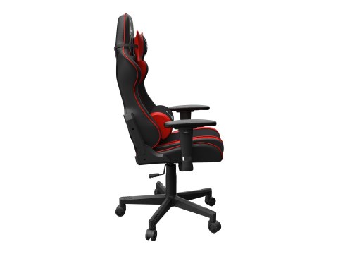 Gembird SCORPION - Krzesło - ergonomiczny - poręcz - w kształcie T - nachylenie - obrotowe - nylon, PVC, gąbka, siatka - czarna 
