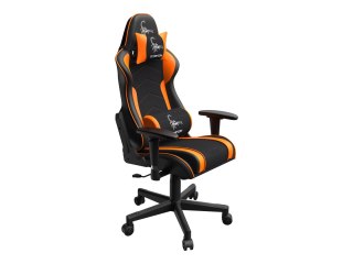 Gembird SCORPION - Krzesło - ergonomiczny - poręcz - w kształcie T - nachylenie - obrotowe - nylon, PVC, gąbka, siatka - czarna 