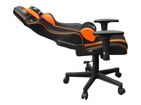 Gembird SCORPION - Krzesło - ergonomiczny - poręcz - w kształcie T - nachylenie - obrotowe - nylon, PVC, gąbka, siatka - czarna 