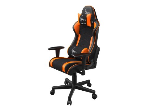 Gembird SCORPION - Krzesło - ergonomiczny - poręcz - w kształcie T - nachylenie - obrotowe - nylon, PVC, gąbka, siatka - czarna 