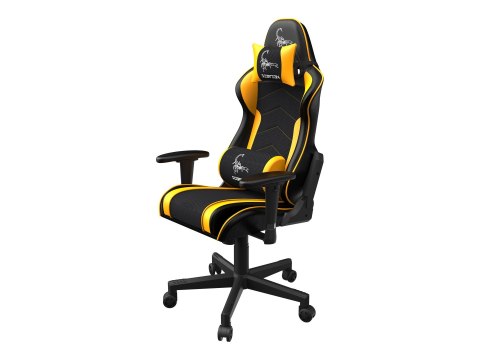 Gembird SCORPION - Krzesło - ergonomiczny - poręcz - w kształcie T - nachylenie - obrotowe - nylon, PVC, gąbka, siatka - czarna 