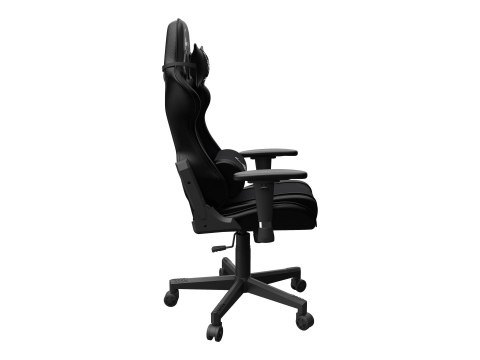 Gembird SCORPION - Krzesło - ergonomiczny - poręcz - w kształcie T - nachylenie - obrotowe - nylon, PVC, gąbka, siatka - czarna 