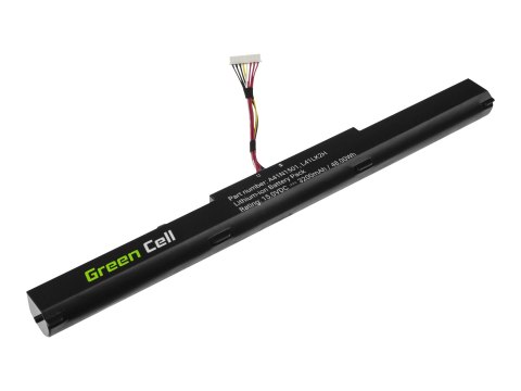 Green Cell - Bateria notebooka (ekwiwalent: ASUS A41N1501) - litowo-jonowa - 3200 mAh - czarny - dla ASUS ROG GL752VW; VivoBook 