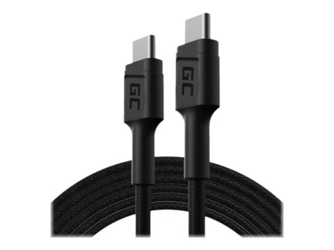 Green Cell GC PowerStream - Kabel USB - USB-C (M) do USB-C (M) - obsługa Zasilania - czarny