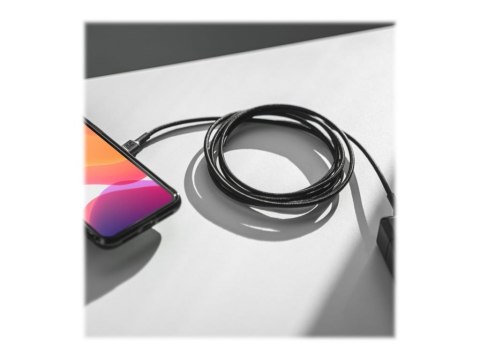 Green Cell GC PowerStream - Kabel USB - USB-C (M) do USB-C (M) - obsługa Zasilania - czarny