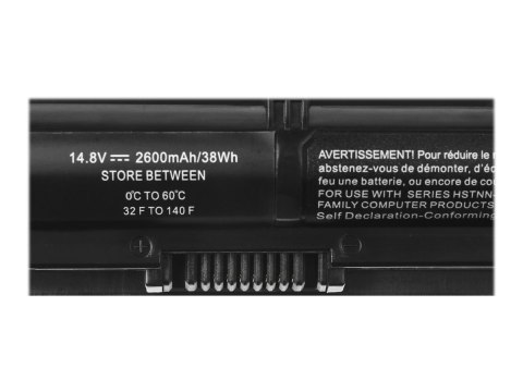 Green Cell PRO - Bateria notebooka (ekwiwalent: HP RI04, HP 805294-001) - litowo-jonowa - 4 ogniwa - 2600 mAh - czarny - dla HP 