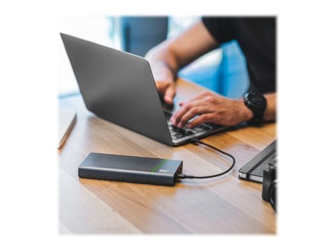 Green Cell PowerStream - Kabel USB - USB-C (M) do USB-C (M) - USB 2.0 - 1.2 m - USB Power Delivery (60W) - czarny