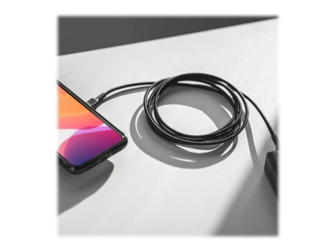 Green Cell PowerStream - Kabel USB - USB-C (M) do USB-C (M) - USB 2.0 - 30 cm - USB Power Delivery (60W) - czarny