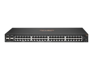 HPE Aruba 6100 48G 4SFP+ Switch - Przełącznik - Tak - 48 x 10/100/1000 + 4 x 1 Gigabit / 10 Gigabit SFP+ - przepływ powietrza bo