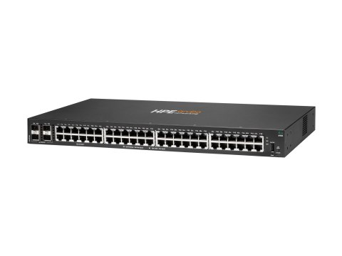 HPE Aruba 6100 48G 4SFP+ Switch - Przełącznik - Tak - 48 x 10/100/1000 + 4 x 1 Gigabit / 10 Gigabit SFP+ - przepływ powietrza bo