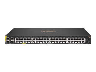HPE Aruba 6100 48G Class4 PoE 4SFP+ 370W Switch - Przełącznik - Tak - 48 x 10/100/1000 (PoE+) + 4 x 1 Gigabit / 10 Gigabit SFP+ 