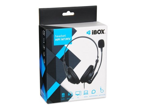 IBOX HPI W1MV - Słuchawka - pełna wielkość - przewodowa - czarny