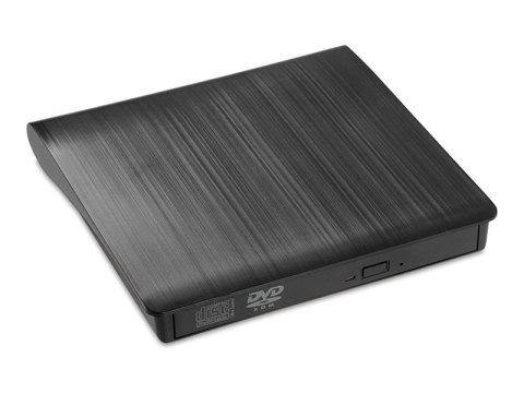 IBOX IED02 - Napęd dyskowy - DVD-ROM - 8x - USB 3.1 Gen 1 - zewnętrzny - czarny