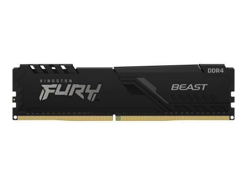 Kingston FURY Beast - DDR4 - moduł - 8 GB - DIMM 288-pin - 3600 MHz / PC4-28800 - CL17 - 1.35 V - niebuforowana - bez ECC - czar