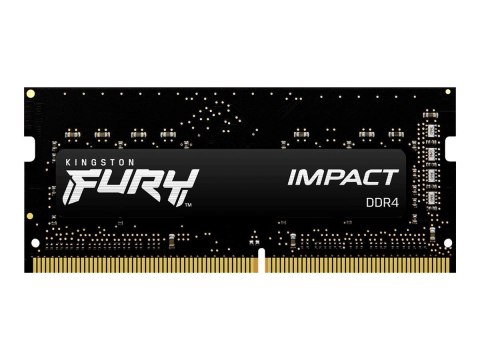 Kingston FURY Impact - DDR4 - moduł - 8 GB - SO-DIMM 260-pin - 3200 MHz / PC4-25600 - CL20 - 1.2 V - niebuforowana - bez ECC - c