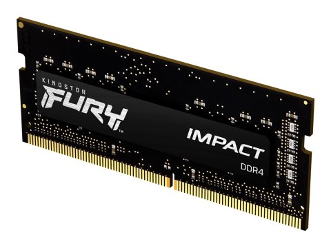 Kingston FURY Impact - DDR4 - zestaw - 16 GB: 2 x 8 GB - SO-DIMM 260-pin - 3200 MT/s / PC4-25600 - CL20 - 1.2 V - niebuforowana 