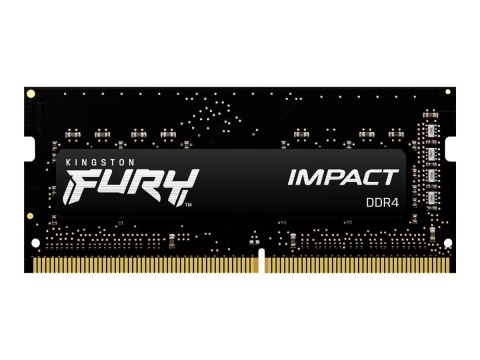 Kingston FURY Impact - DDR4 - zestaw - 16 GB: 2 x 8 GB - SO-DIMM 260-pin - 3200 MT/s / PC4-25600 - CL20 - 1.2 V - niebuforowana 