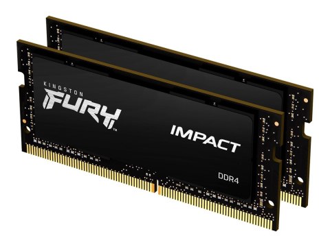 Kingston FURY Impact - DDR4 - zestaw - 64 GB: 2 x 32 GB - SO-DIMM 260-pin - 3200 MT/s / PC4-25600 - CL20 - 1.2 V - niebuforowana