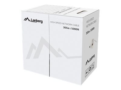 Lanberg - Zwój kabla - 305 m - UTP - CAT 5e - trwały - czarny
