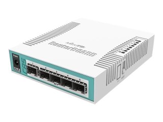 MikroTik RouterBOARD Cloud Router Switch CRS106-1C-5S - Przełącznik - smart - 5 x Gigabit SFP + 1 x zestaw Gigabit SFP - stacjon