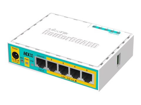 MikroTik RouterBOARD hEX lite RB750UPr2 - Router przełącznik 4-portowy