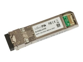 MikroTik S+85DLC03D - Moduł nadajnik/odbiornik SFP+ - 10GbE - SFP+ / LC wielomodowy - do 300 m - 850 nm