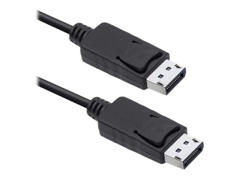 Qoltec - Kabel portu wyświetlacza - DisplayPort 20-pin (M) do DisplayPort 20-pin (M) - DisplayPort 1.2 - 1.5 m - obsługa 1080p, 