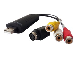 TECHly Audio Video Grabber - Adapter wideo - RCA x 3, S-Vide 4 pin żeński do USB męski