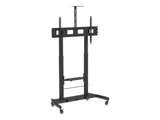 TECHly - Wózek - dla sprzęt TV/AV / kamera - czarny - rozmiar ekranu: 52"-110" - element podłogowy
