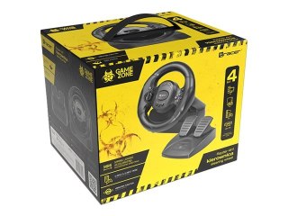 Tracer GAMEZONE Rayder 4 in 1 - Zestaw kierownica i pedały - przewodowa - dla PC, Sony PlayStation 3, Microsoft Xbox One, Sony P