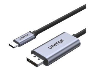 Unitek V1409A - Kabel przejściowy - USB-C (M) do DisplayPort 20-pin (M) - Thunderbolt 3 - 2 m - obsługa 4K 60 Hz (3840 x 2160) -