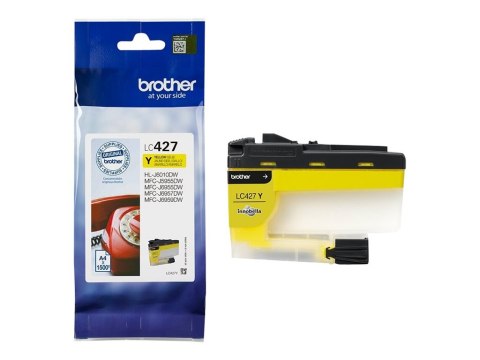 Brother LC427Y - Żółty - oryginał - pojemnik na tusz - dla Brother MFC-J5955DW, MFC-J6955DW