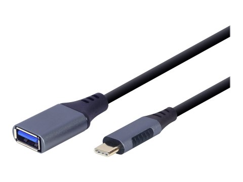 Cablexpert - Przejściówka USB - USB-C (M) do USB (F) - USB 3.0 OTG - 15 cm - kosmiczna szarość