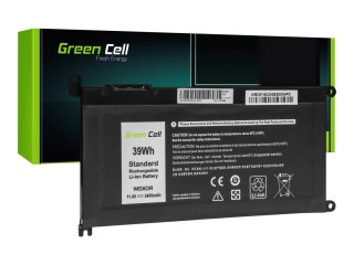 Green Cell - Bateria notebooka (standard) (ekwiwalent: Dell WDX0R) - litowo-polimerowa - 3400 mAh - 39 Wh - czarny - dla Dell In