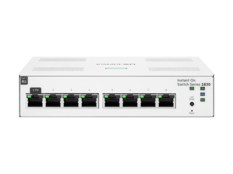 HPE Networking Instant On 1830 8G Switch - Przełącznik - smart - 8 x 10/100/1000 - stacjonarny