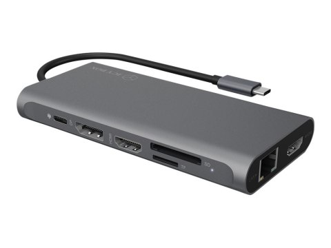 ICY BOX IB-DK4050-CPD - Stacja dokująca - USB-C - 2 x HDMI, DP