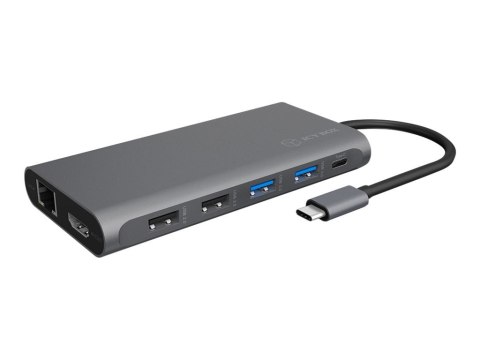 ICY BOX IB-DK4050-CPD - Stacja dokująca - USB-C - 2 x HDMI, DP