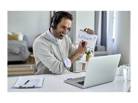 Kensington Hi-Fi Headphones with Mic - Słuchawki z mikrofonem - nauszne - przewodowa - złącze 3,5 mm