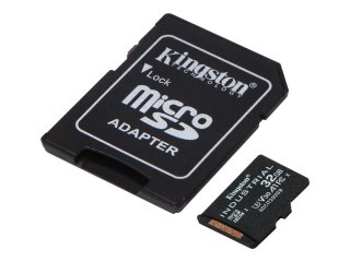Kingston Industrial - Karta pamięci flash (adapter microSDHC na SD w zestawie) - 32 GB - A1 / Video Class V30 / UHS-I U3 / Class