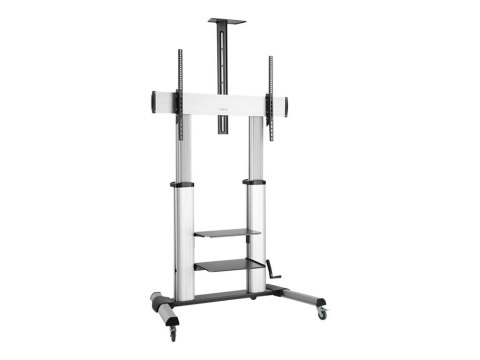 LogiLink - Wózek - dla LCD display / projector - plastik, aluminium, stal - szary, czarny - rozmiar ekranu: 60"-100"