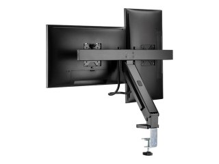 LogiLink - Zestaw do montażu - oszczędność przestrzeni - dla 2 wyświetlacze LCD / zakrzywiony wyświetlacz LCD - czarny - rozmiar
