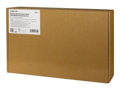 LogiLink - Zestaw do montażu - ramię regulowane - dla monitor - plastik, aluminium, stal - rozmiar ekranu: 17"-32" - montaż na b