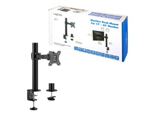 LogiLink - Zestaw do montażu - ramię regulowane - dla wyświetlacz LCD - stal - czarny - rozmiar ekranu: 17"-32" - montaż na biur