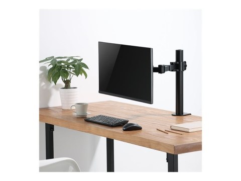 LogiLink - Zestaw do montażu - ramię regulowane - dla wyświetlacz LCD - stal - czarny - rozmiar ekranu: 17"-32" - montaż na biur