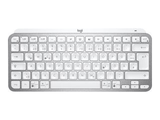 Logitech MX Keys Mini - Klawiatura - podświetlenie - bezprzewodowa - Bluetooth - QWERTY - US - blada szarość