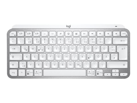 Logitech MX Keys Mini - Klawiatura - podświetlenie - bezprzewodowa - Bluetooth - QWERTY - US - blada szarość