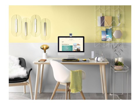 Logitech Studio Series Desk Mat - Klawiatura i podkładka pod mysz - średnioszary